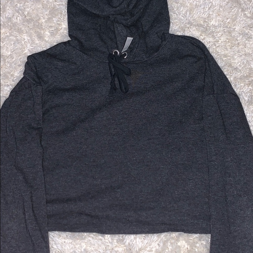 H&M cropped hooded sweatshirt